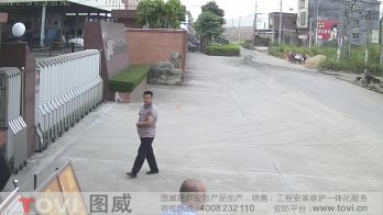 200萬像素-工廠大門外馬路超清視頻監控效果錄像演示
