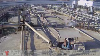 100萬(wàn)像素-氧化鋁廠車(chē)間樓頂數(shù)字高清視頻監(jiān)控錄像演示